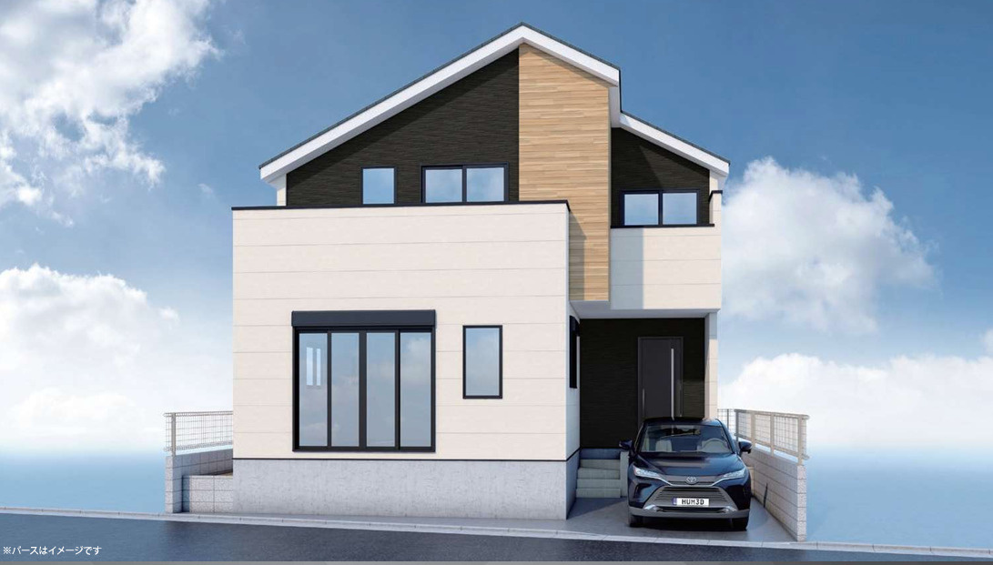 新築/練馬区大泉学園町２丁目　34期全１棟の外観パース|外観パースです