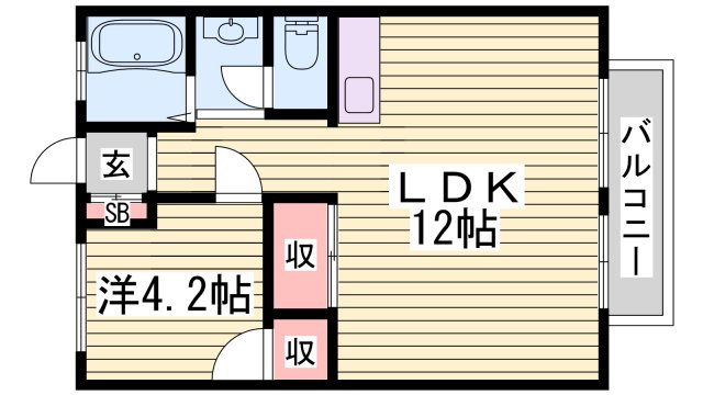 コーポ御立の間取り