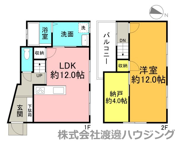 八尾市久宝寺２丁目のテラスの間取り