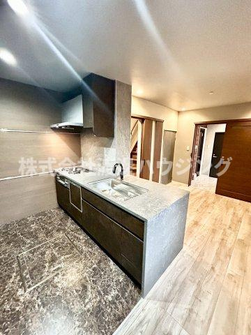 八尾市久宝寺２丁目のテラスのキッチン