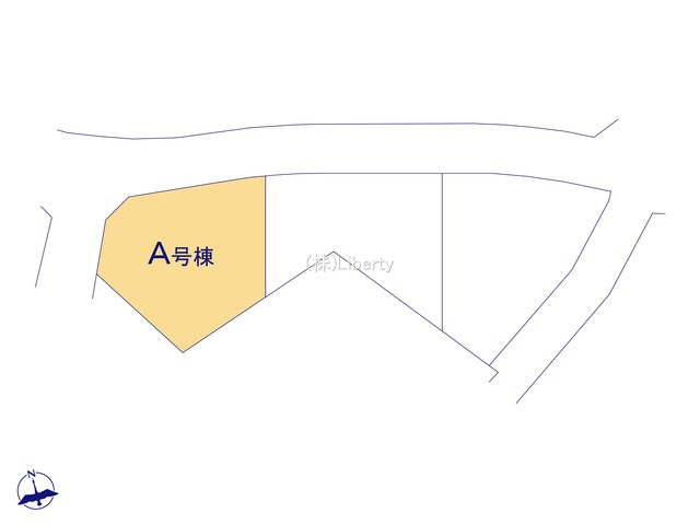日立市東大沼町4丁目　新築戸建　A号棟の区画図