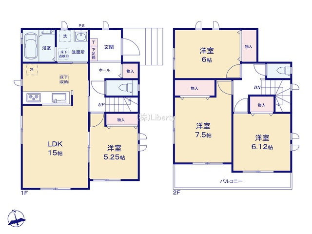 日立市東大沼町4丁目　新築戸建　C号棟の区画図