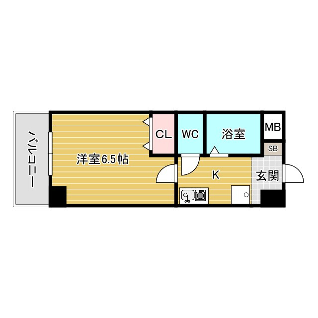 おおきに北梅田サニーアパートメントの間取り