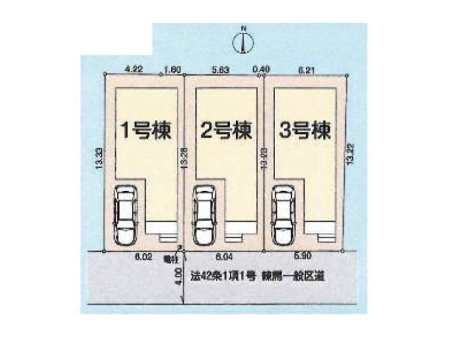 【区画図】 | 練馬区南田中4丁目　新築一戸建住宅　全3棟　（成増店） | 西武池袋線「練馬高野台」駅徒歩約15分や、複数路線利用することができ通勤・通学に便利な立地