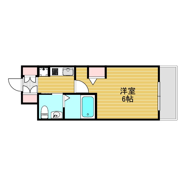 エステムコート新大阪Ⅺリンクスの間取り