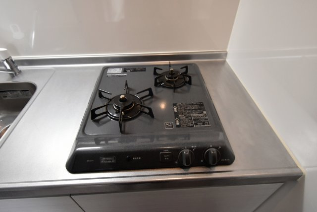 ラ・フォルム西宮北口のキッチン|2口ガスコンロ