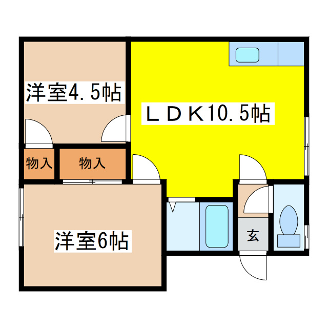 コーポ司の間取り