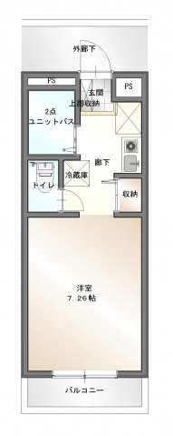 池ノ谷ハイツの間取り