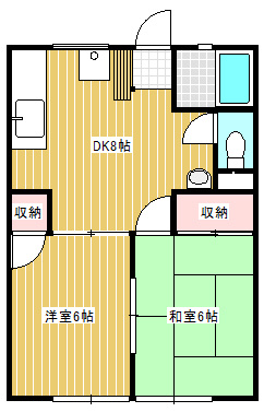 サンハイツ布川台の間取り