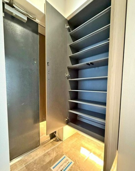 【中古マンション】鶴ヶ島駅通りダイカンプラザの玄関|玄関収納です