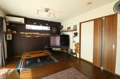 【居間・リビング】 | 笠間市仁古田3LDKS中古住宅