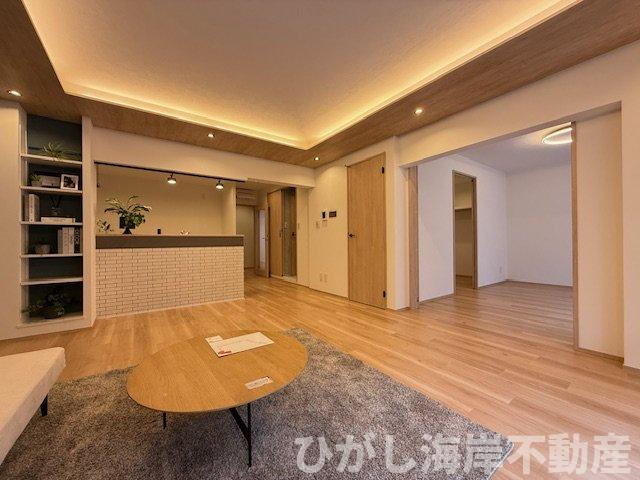 サンビーチ平塚2号棟のダイニング|新規リフォーム完了！　18.1帖　LDK