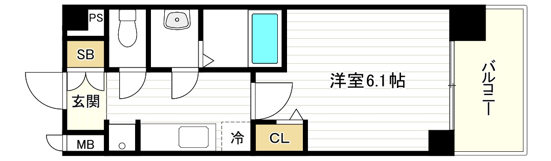 プレサンス天王寺ヴィヴァンの間取り