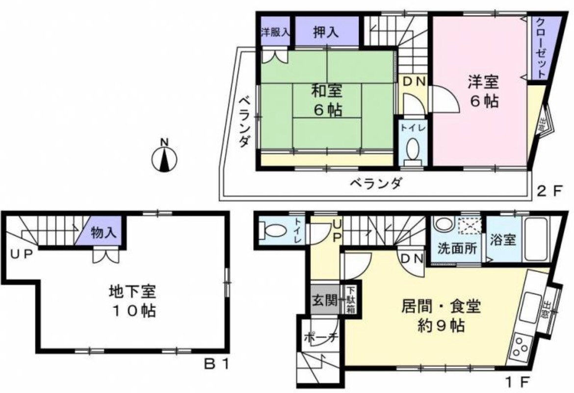 春日町4丁目戸建の間取り