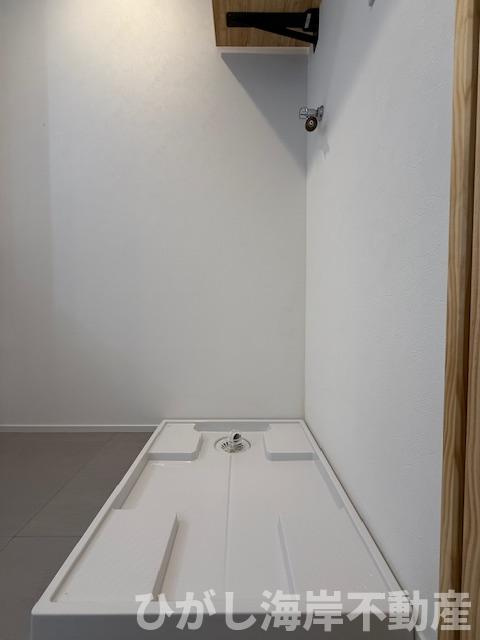 ライオンズマンション茅ヶ崎グランコーストのランドリースペース|新規リフォーム完了！　洗濯機置場