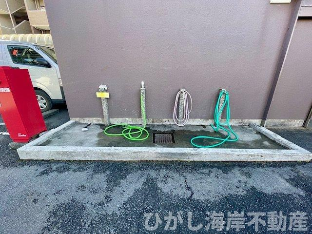 ライオンズマンション茅ヶ崎グランコーストの中庭|外用水栓