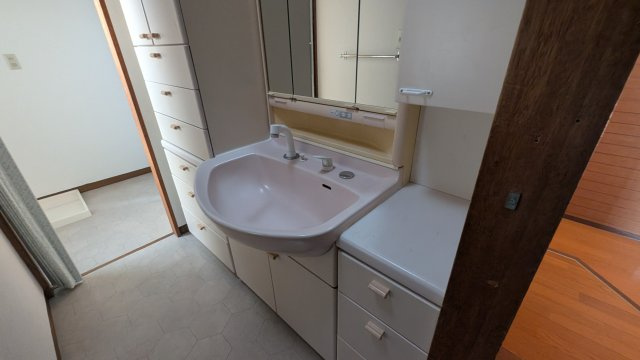 春日井市細木町貸家の洗面所