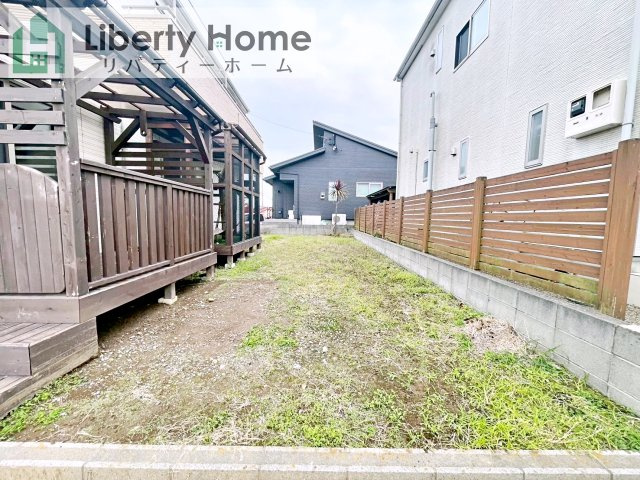 取手市紫水　中古戸建の庭