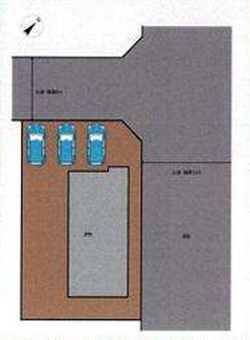 取手市紫水1丁目　中古戸建の区画図