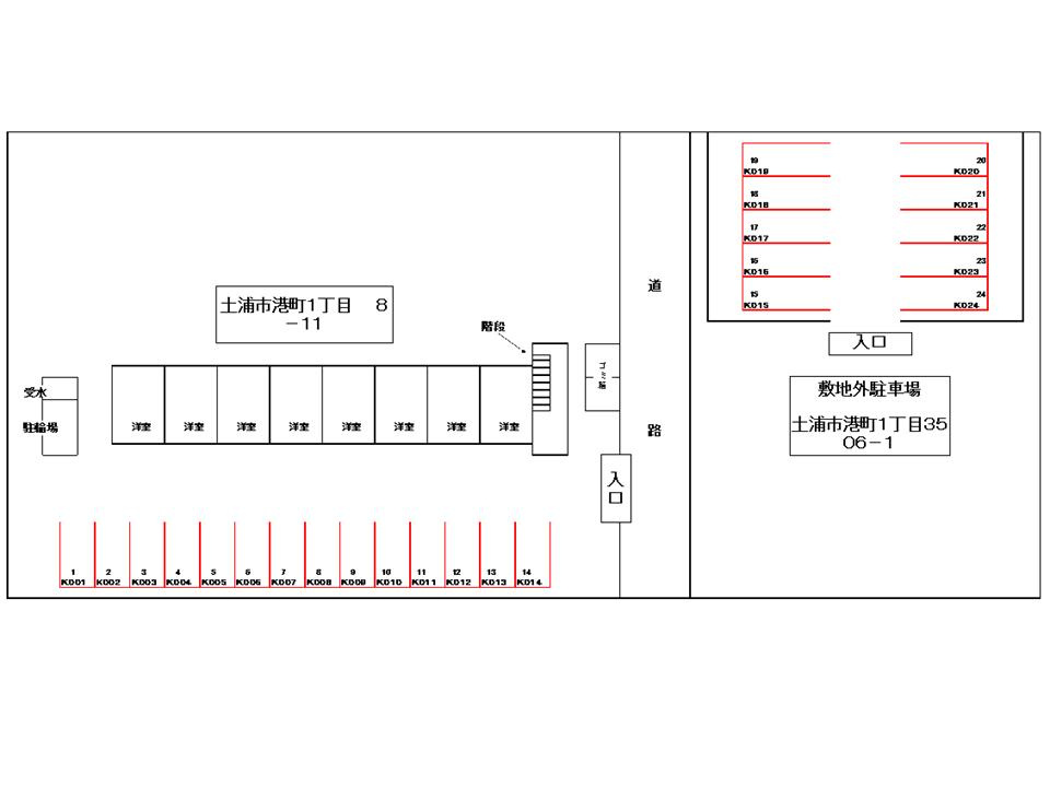 グランレイク　サクラの駐車場|駐車場