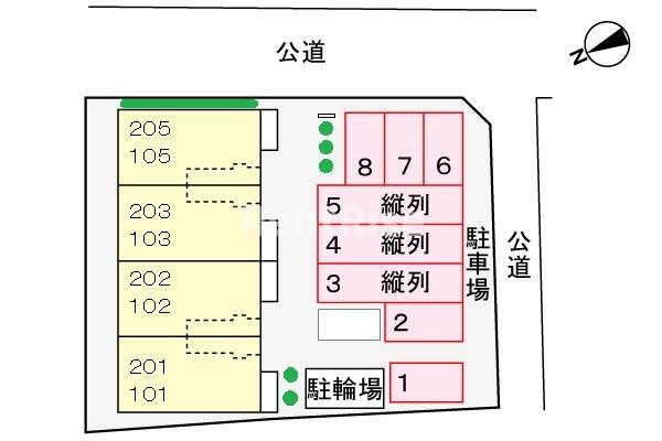 エルフィン　ガーデンの駐車場|駐車場