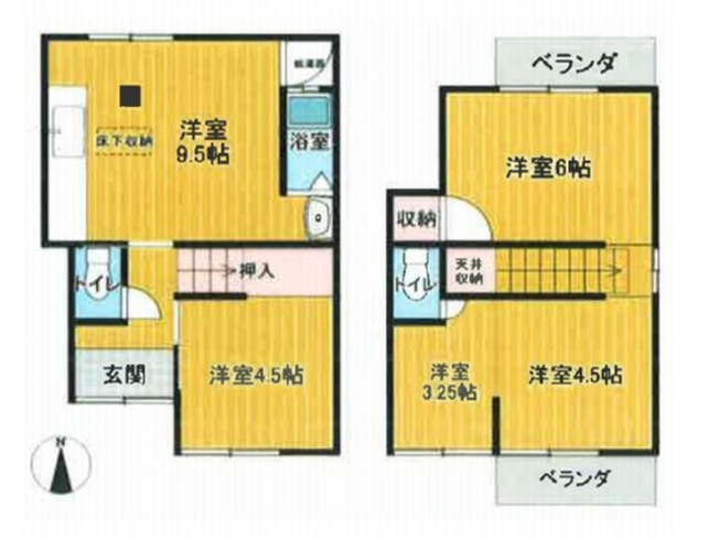 【間取り】 | 山科区大塚野溝町　中古戸建