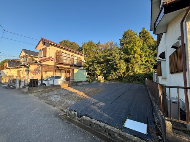 野田市蕃昌　売地　50坪の前面道路含む現地写真