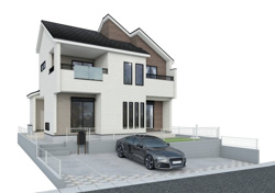 釜利谷西3丁目新築戸建　『インナーバルコニー』×『リビング吹抜け』のある新築戸建の画像