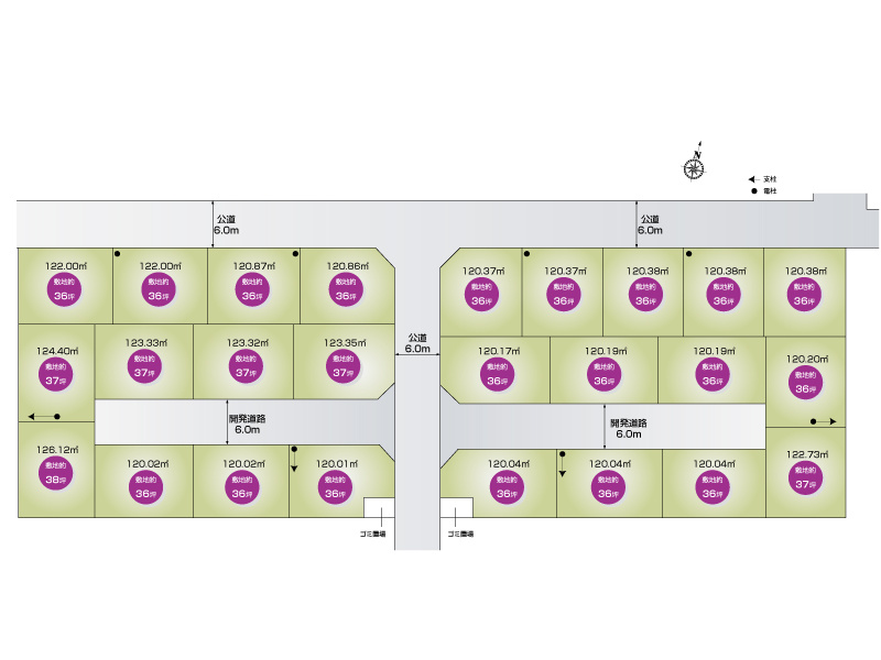 【区画図】さいたま市岩槻区加倉第15　全25区画