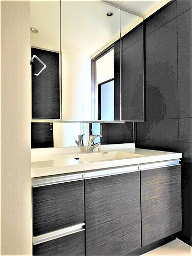 ベレーサ鶴舞公園の洗面所|洗面台　※同タイプの部屋のお写真です