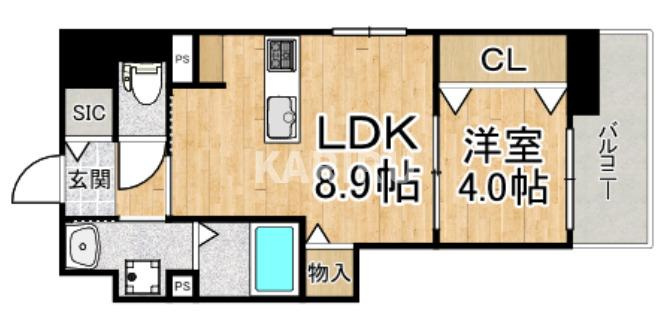 コーポラス京橋の間取り