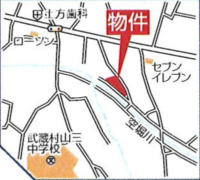 【地図】 | 武蔵村山市神明新築全8棟