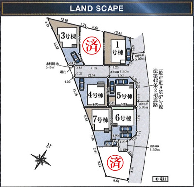 【区画図】 | 武蔵村山市神明新築全8棟
