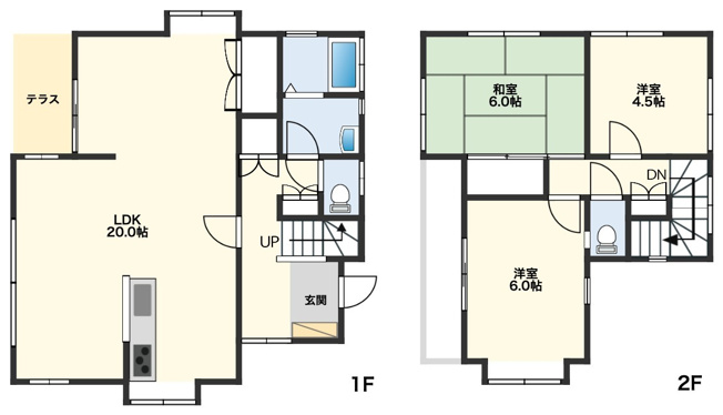 【間取り】 | 千葉県市川市大野町２丁目 快適な住空間に整備された中古戸建