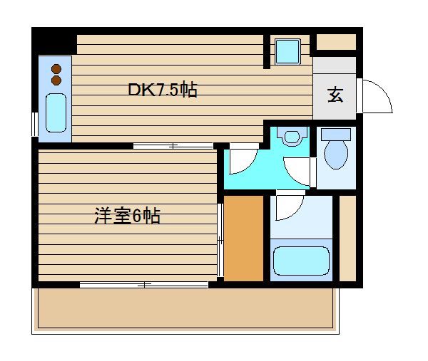 【間取り】 | サンロイヤルハイツ
