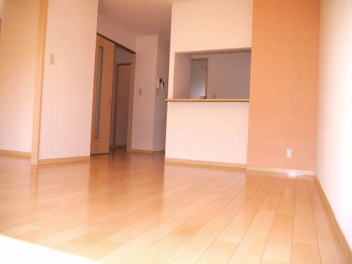 エバーグリーン桜町 B棟の居間・リビング|広いリビング★