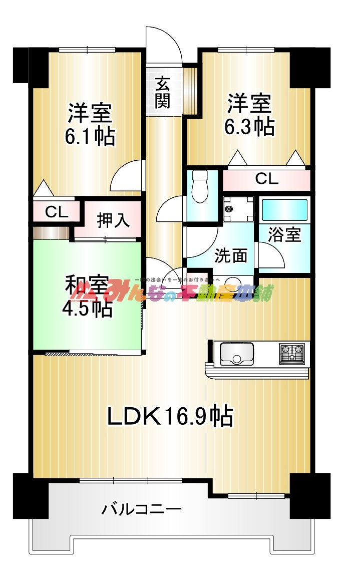 アーサー久留米エクシオの間取り