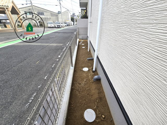 福岡市東区千早1丁目第2-2棟(1号棟)の庭|お庭で自由な時間を過ごせます。