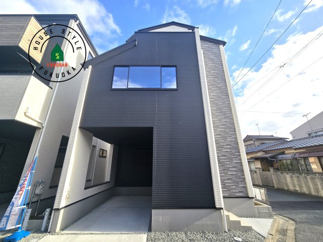 福岡市東区千早1丁目第2-2棟(2号棟)の外観|デザイン性のある外観です。
