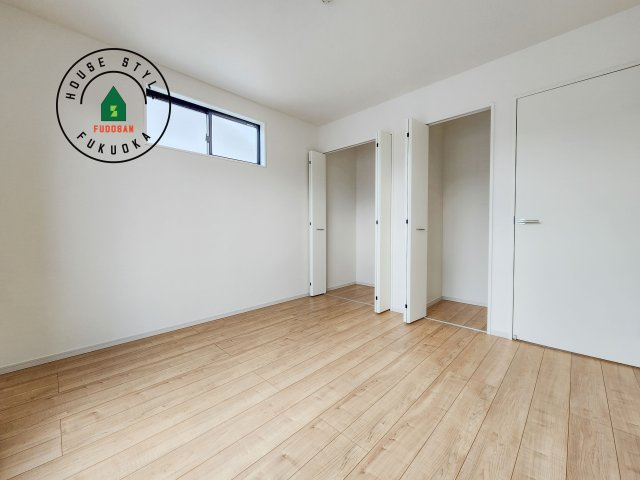 糟屋郡篠栗町津波黒2丁目第3-1棟(1号棟)の内観：施工例|主寝室には収納力に優れたクローゼットがありますので、お部屋もすっきり片付きます。