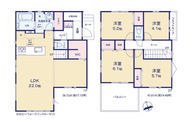 糟屋郡篠栗町津波黒2丁目第3-1棟(1号棟)の区画図|配置図（1号棟）
