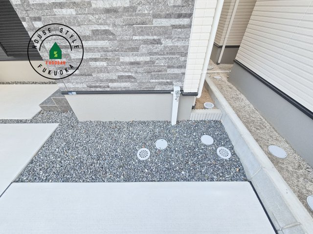 福岡市西区小戸3丁目第4-3棟(1号棟)の庭|お庭で自由な時間を過ごせます。