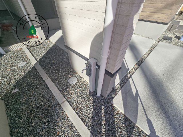 福岡市西区小戸3丁目第4-3棟(2号棟)の庭|お庭で自由な時間を過ごせます。