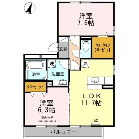 【間取り】 | グランシャリオＭ