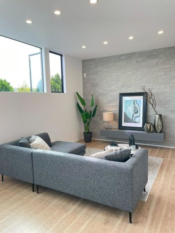 光と風が通う、仁川町の新築プロジェクトの居間・リビング