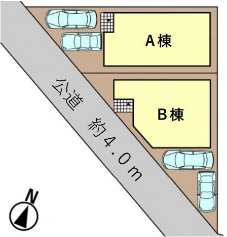 大和市上草柳6丁目新築戸建て　B棟の区画図|区画図「大和市上草柳6丁目新築戸建て」
