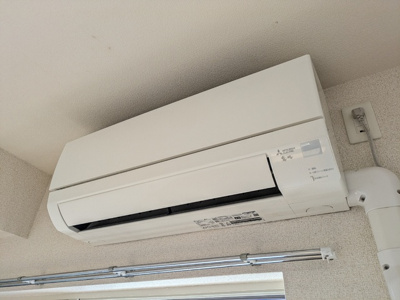 リビングにエアコン設置済みです！