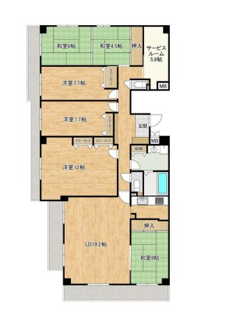 【間取り】 | ヒューマンズ長住☆仲介手数料無料☆