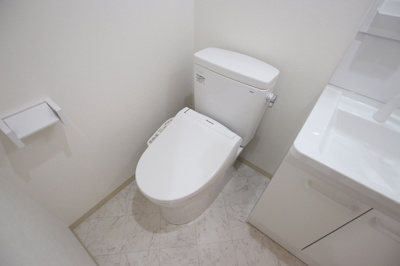 温水洗浄便座付きです