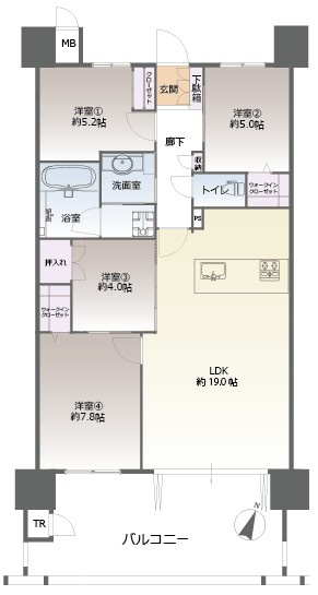 【間取り】 | アーティックス馬借ヘリテイジ☆仲介手数料無料☆
